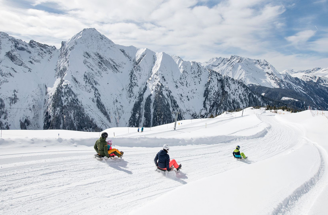 Pistenbock Rodeln am Ahorn in Mayrhofen